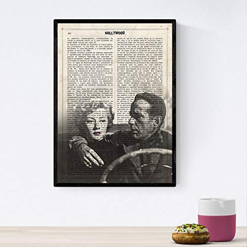 Nacnic Poster Der große Schlaf 2. Vintage Stil Poster von Hollywood. A4-Format