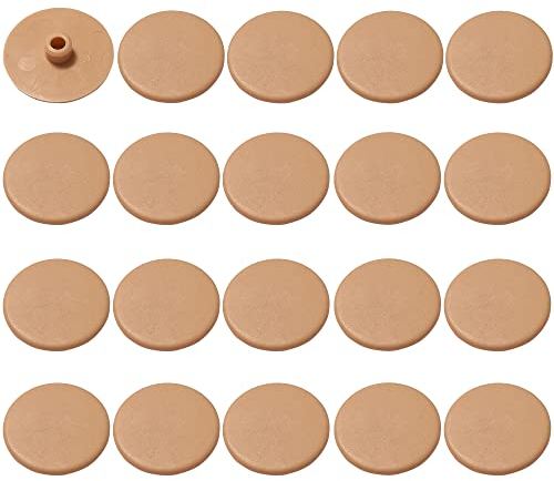 cyclingcolors 20x Abdeckkappen braun Kiefer schraubenkappen Innensechskant Zylinderschrauben Schutzkappen CHC FHC SW4