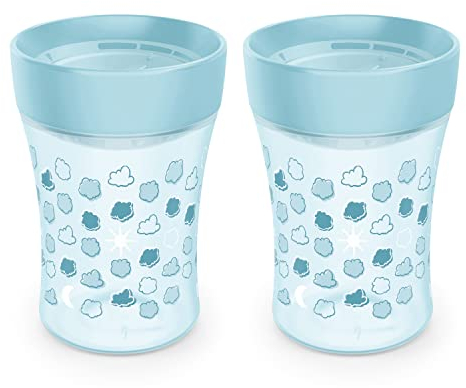 NUK Sip Trainer Cup, 2-Pack, Blue