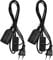 2 Piezas Portalámparas con Interruptor E27, Casquillo E27 con EU Enchufe e Cable de Alimentación 1,8 m, Base de Lámpara con Adaptador para Bombilla de Pie Candelabro Colgante (Negro)