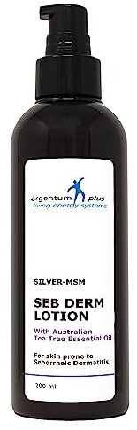 argentum plus - Silver-MSM Seb Derm Lotion with Australian Tea Tree 200ml | For skin prone to seborrheic dermatitis