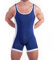 DLSMDOUS Herren Wrestling Unterhemden Ärmellose Sportunterstützer Wrestling Uniform Sport Bodysuit Jumpsuits Zum Spaß 4309 Marineblau M
