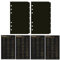 DY.2ten schwarze Ordner Trennblätter A6 6 Loch 12 Blätter / 2 Sets, Kunststoff Ordner Register A6 Index ​Teiler für Ringbuch,Notizbuch,Planer(17cm x 9.4cm)