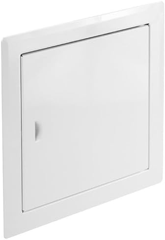 SYSTERM Stahl Revisionsklappe Revisionstür Serviceklappe zur Inspektion und Abdeckung, Magnetverschluss, Weiß, Größe wählbar (1, Weiß, 30x30)