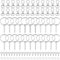 Luabue 100Pcs Keyring Rings Key Chain Split Metal Key Ring Hoops with Link Chain and Open Jump Rings Bulk Swivel Lobster Clasps Screw Eye Pins for DIY Resin Keyring Crafts Jewelry Making
