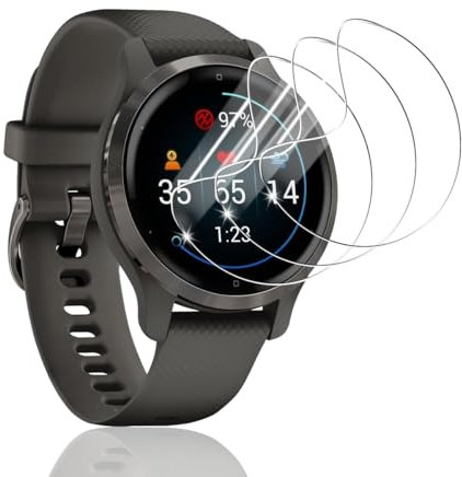 Bekiikoo 3 Pezzi Pellicola Protettiva per Garmin Venu 2S [Non Vetro Temperato], Copertura Completa, Antigraffio, Senza Bolle, HD Chiaro Pellicola per Garmin Venu 2S