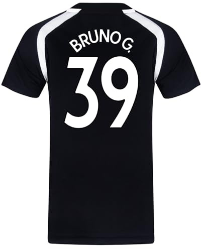 Newcastle United FC Boys Bruno G. 39 Poly T-Shirt Black 8-9 Years