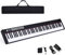 FANTASK 88 Tastatur Kinder digitale Keyboard elektrisches Klavier 128 Rhythmen / 128 Töne/Bluetooth/Lautsprecher / 20 Demo geeignet für Kinder und Erwachsene, Schwarz