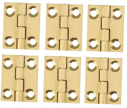 Gadpiparty 6 Stück Kupfertürscharniere Stumme Scharniere Aus Robustem Kupfer 1 Zoll Möbel Und Haustürscharniere Klassisches Vintage Design Rostfrei
