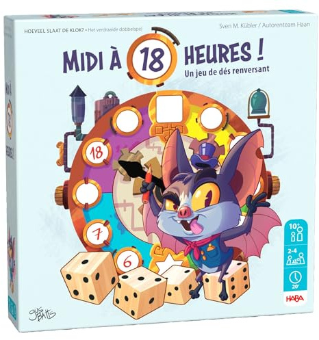 HABA Jetzt heizt es 18. – Wahnsinniges Würfelspiel mit viel Interaktion, jedes Spiel ist Anders Dank verschiedener Spielblätter, Familienspiel ab 10 Jahren