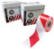 eacommerce - Nastro Segnaletico PVC | 200 Metri x 7 cm | In Scatola con Dispenser Integrato | Strisce Bianche e Rosse | Ideale per Delimitazioni e Aree Sensibili | Confezione da 2 Pezzi