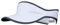 OTTERSHELL Sports Sun Visor, Lightweight Mesh Construction, Adjustable Strap, Multiple Colours Available (UK, Alpha, One Size, White - C73)