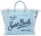 Saint Barth BORSA COLLETTE LINEN DONNA, blu