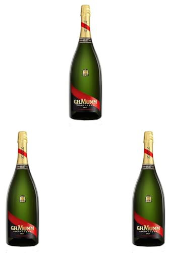 Champagne G.H. MUMM Cordon Rouge Brut - 12,5%, 150 cl (Lot de 3)