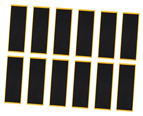 Kisangel Fingerboard Griptape Schaumstoff Schwarz, rutschfest | Schnittbar für Fingerboard und Kleiner Skateboard, Zubehör fürs Spiel, 12 Stück Pack, Foam Cotton