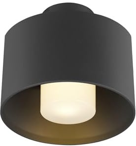 SLV Deckenaufbauleuchte 1008199 / Beleuchtung für Wände, Wege, Eingänge, LED Spot außen, Aufbau-Leuchte Outdoor, Gartenlampe, Decken-Strahler / E27 IP65 13W schwarz