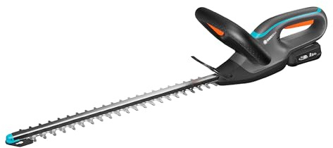 Gardena Cortasetos con batería EasyCut 45/18V P4A Set Listo para Usar: Cuchillas de Doble acción, Protector de Punta de la Cuchilla, Ergonómico, Almacenamiento fácil, Sin Cable (14734-20)