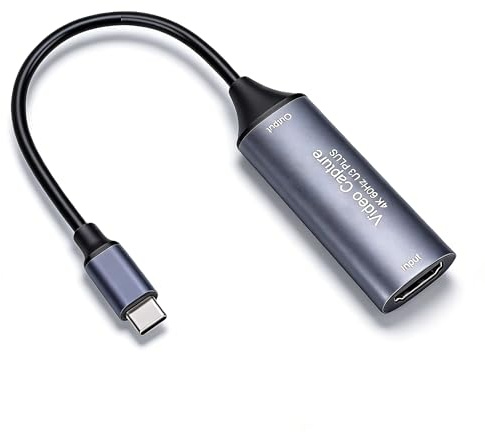 Sxhlseller 4K-60-Hz-Videoaufnahmekarte, 4K-Eingang HDMI zu USB 3.0 A und USB C-, Extrem Niedrige Latenz, Live- und -Video-Audio-Grabber für das Streaming von Videokonferenzspielen