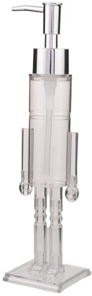 Gatuida Distributeur de Savonnette Décoratif Noël Casse-Noisette 100 ML Rechargeable en Plastique Transparent Cuisine et Salle de Bain, Flacon Pompe Pratique pour Lavage des Mains,