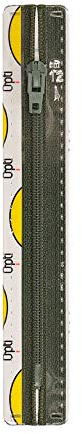 Opti S40-12-05790 Reißverschluss, 100Prozent Polyester, 05790 Grün, 12cm
