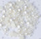 15g Mixed Colours Size Flat Back Pearls Cabochons Decoden 2mm - 12mm Bling (Ivory)