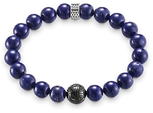 Thomas Sabo Herren Armband Rebel at Heart Blau 925 Sterling Silber A1534-930-32