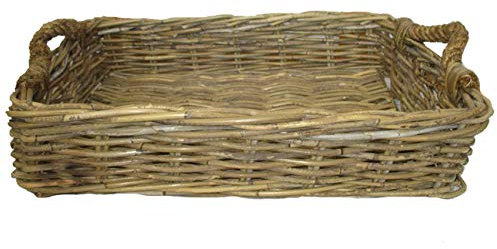 fantasie d oriente Cesto Vassoio Vimini in GIUNCO Kubo CM53X40X13 H