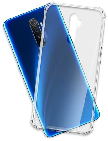 mtb more energy® Funda Crystal Armor para Realme X2 Pro (6.5'') - Tapa Dura & Bordes Suaves - Anti Shock Cover Case Estuche