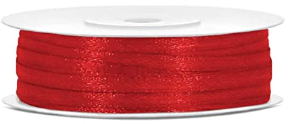 50 Meter Satinband Rot 3mm Schleifenband Rotes Dekoband Geschenkband Hochzeit Deko Band Rot Weihnachtsgeschenke, Weihnachtsdeko, Geschenkverpackung, red ribbon