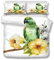 Stillshine. Bettwäsche Set Tukan Tropische Pflanze Tier Papagei Ananas Blume Bettbezug und Kissenbezug Blau Grün Weiß Gelb Bettwäsche Kinder Jungen Mädchen (D,Bettbezug 200x200 cm)