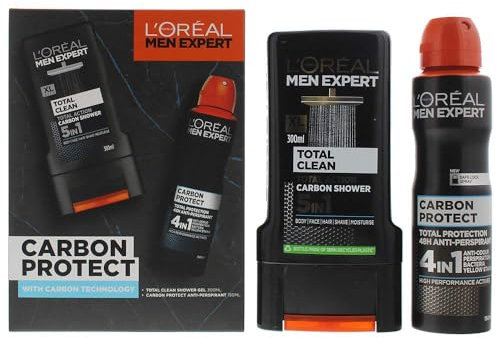 L'Oreal Men Expert Carbon Protect Gift Set for Men, Pack of 2