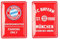 FC Bayern München Metallschild 2er Set