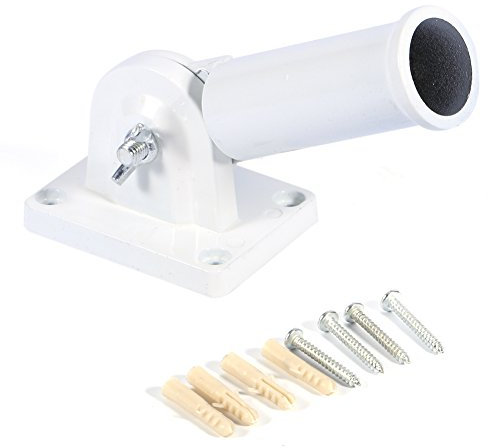 Flag Pole Holder, Multi-Position Wall Mounted Adjustable Stainless Steel Flag Poles Mounting Bracket with with Screws for Outside House Garden Yard