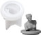 3D Statue Silikon Form DIY Beton Porträt Skulptur Form für Kerze Glas Deckel Zement Home Dekoration Werkzeuge