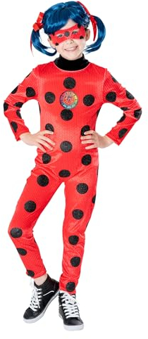 Rubie's offizielles Miraculous Marienkäfer Premium Kinderkostüm, Alter 5-6 Jahre Halloween