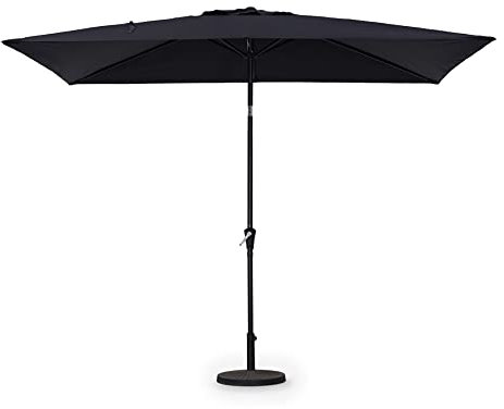 Produce Shop Ombrellone Nero da Giardino terrazza 3x2 a palo Centrale Rios Black