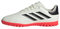 adidas Copa Pure II Club Turf Boots Fußballschuhe, Ivory/Core Black/Solar Red, 38 EU
