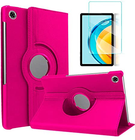 TODOBARATO 24HORAS Funda para Huawei Matepad SE 10.4 Rosa Giratoria + Protector Cristal Templado
