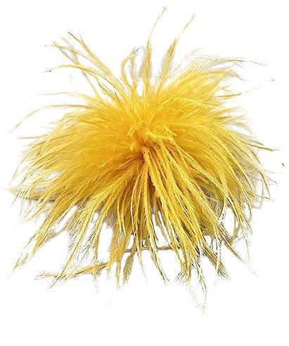 Uposao Feder Brosche für Frauen Mädchen,Flauschige Feder Brosche Feder Ansteckbrosche Trachten-Brosche Haar Accessoire Fascinator Kopfbedeckung für Party Dekoration Hochzeit Weihnachten