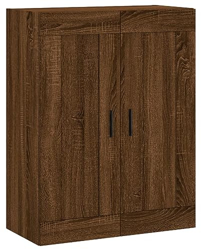 vidaXL Wandschrank Braun Eichen-Optik 69,5x34x90 cm Holzwerkstoff