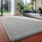 Sour Lemon Alfombra para salón, 240 x 300 cm, para habitación infantil, niña, niño, dormitorio, gris, pelo corto, suave, mullida, lavable