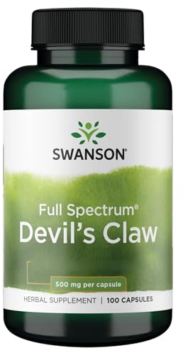 Swanson, Full Spectrum Devil's Claw, 500mg, High-Dose, 100 Capsules, SOYA-Free, Gluten-Free, GMO-Free