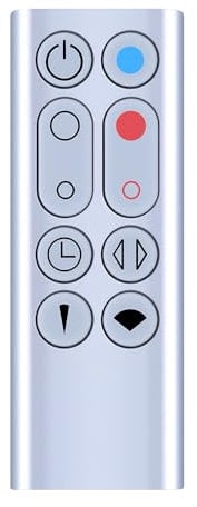 PZL Télécommande de rechange uniquement pour ventilateur Dyson AM09, compatible avec le chauffage soufflant Dyson Hot + Cool – Pas de batterie, argenté