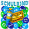 Einschulung Schuleinführung Schulanfang Deko Set für Junge,Blau Einschulung Deko SCHULKIND Blau Banner + Zuckertüte Luftballons ABC 123 + Schulanfang Folienballon Schulkind Einschulung deko für Junge