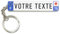 ThomiCraft - Porte-clef Personnalisable Plaque d'Immatriculation - Fabriqué en France en BioPlastique Écologique Imprimé en 3D - Porte-Clés Personnalisé - Idée Cadeau Original - Bleu, Noir, Carbone