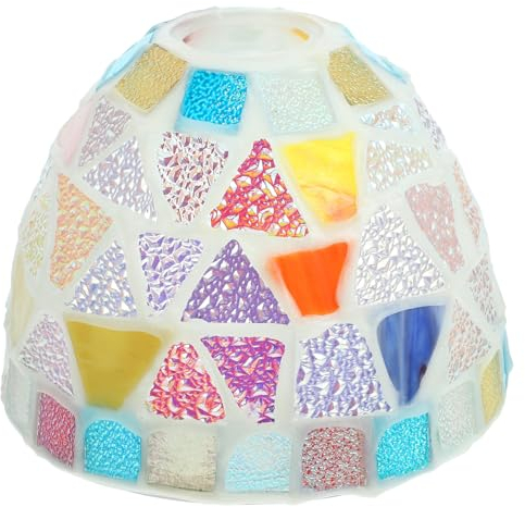 Cabilock Buntglas-Lampenschirm Mosaik-Lampenschirm Vintage-Türkische Pendelleuchte Lampenschirm Beleuchtungskörper Zubehör Für Wandleuchte Kronleuchter