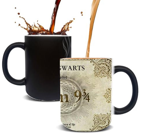 LUCYLANKER Tazza da caffè magica, Tazza in ceramica da viaggio di sola andata Magic Academy, Tazza reattiva termica, Regalo personalizzato per uomini Donne Famiglia Amici Compleanno 350 ml (Colore 8)