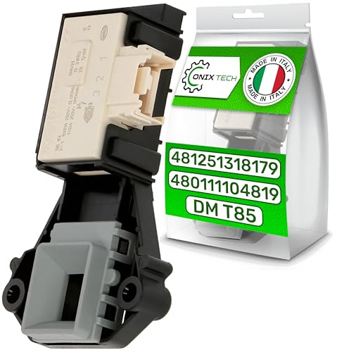 Waschmaschine Türschloss 461971422661 480111104819 für Whirlpool | 481251319179 C00312124 für Bauknecht - 3 Kontakte DM569 T85 - MADE IN ITALY - Garantie 5 Jahre - ONIX TECH