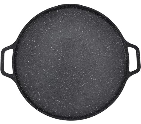 LTSQIN Padella per barbecue,Robusta e resistente,Griglia di grandi dimensioni,4-6 persone per cene all'aperto,per grigliate all'aperto,fritture e barbecue