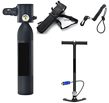 Scuba Tank, 0.5L Mini Oxygen Bottle Diving Teaching Underwater Breathing Diving Equipment Breathing,for Scuba Diving(Nero)